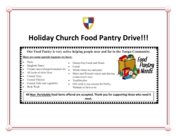 Food Drive Starts Today!